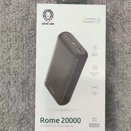 پاوربانک رم 20000 میلی آمپر گرین Green Rome PowerBank 20000mAh