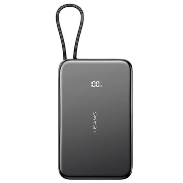 پاوربانک مگنتی 5000 فوق باریک با کابل Type-C یوسامز US-CD227 USAMS CD227