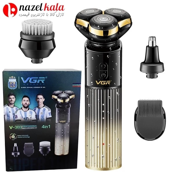 ریش تراش سه تیغ چهار کاره وی جی آر مدل v-388