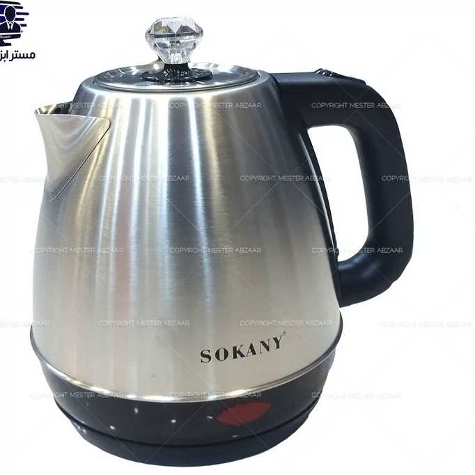 کتری برقی سوکانی 1.7 لیتری 1500 وات بدنه استیل مدل SOKANY SK-09046