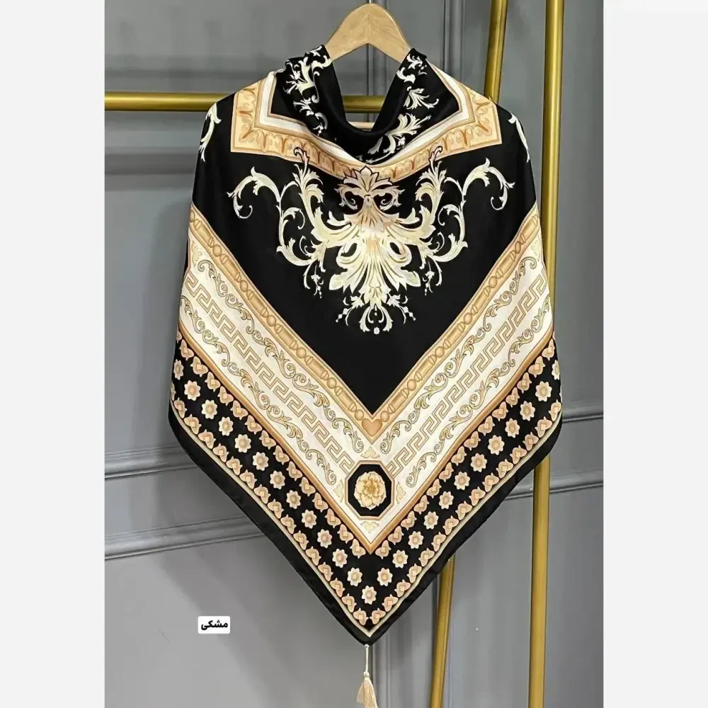 روسری نخی منگوله دار قواره 130 مدل سورنا