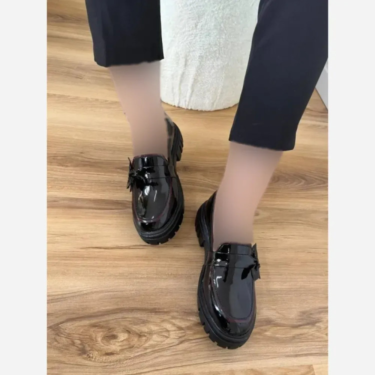کفش ونس خرسی زنانه جنس لی کتان لژ 2 سانت رنگ سفید و مشکی