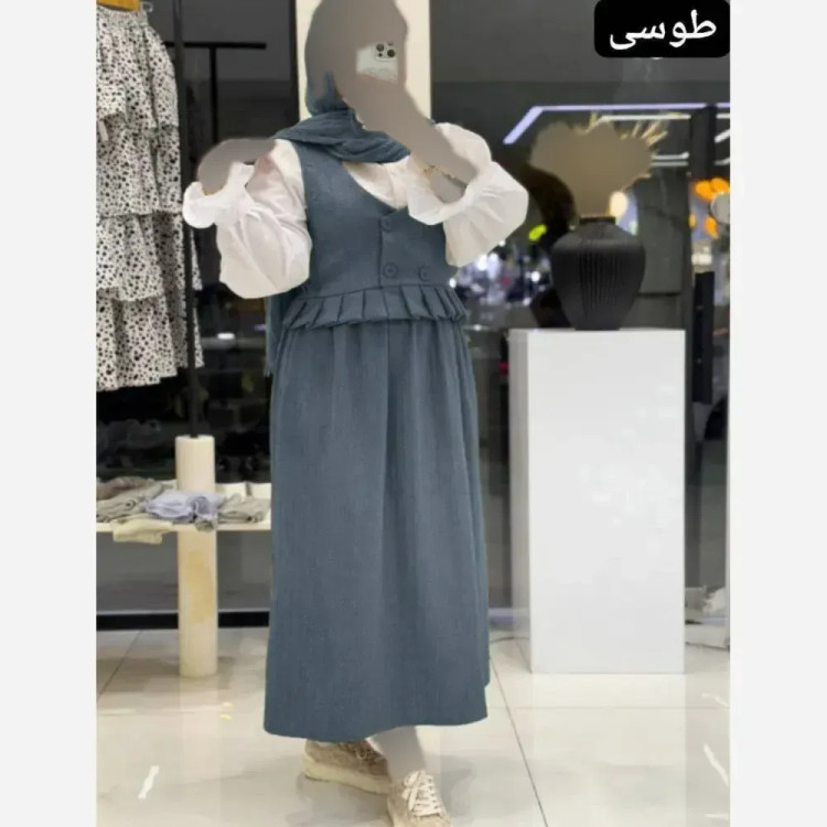 ست شومیز دامن اسرا جنس مازراتی رنگ بندی متنوع سایز فری تا 46