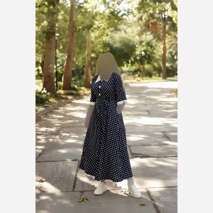 شومیز طرحدار چیچک جنس کرپ الیزه چاپی فری سایز