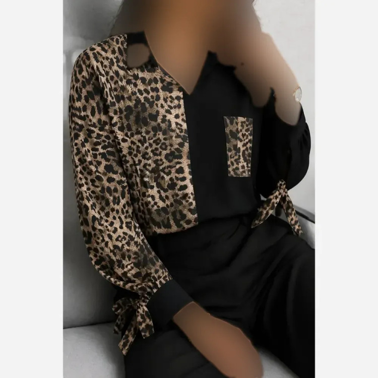 شومیز طرحدار نجلا جنس کرپ بوگاتی سایز 1 و 2