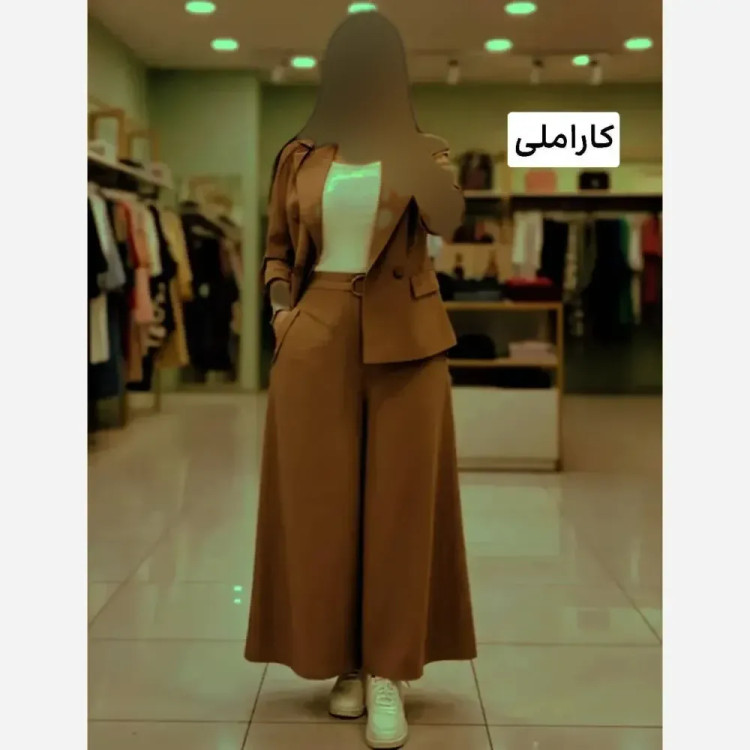 ساحلی پلنگی جنس الیزه فری سایز کمربنددار