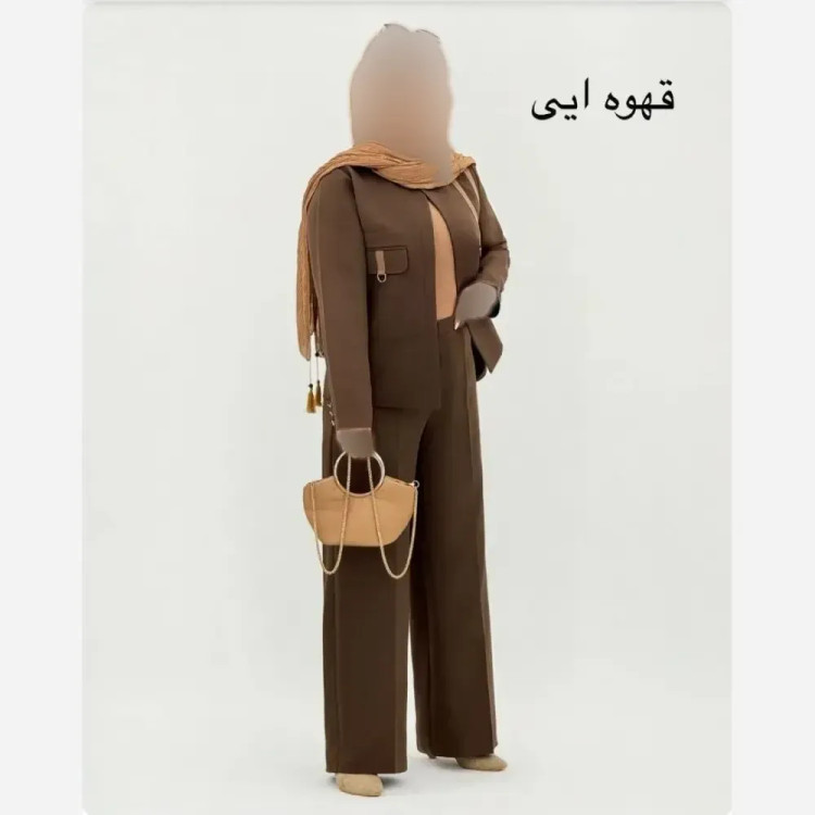 کت شلوار زنانه مازراتی درجه یک مدل بهار رنگ مشکی و سرمه ای سایز 36 تا 46