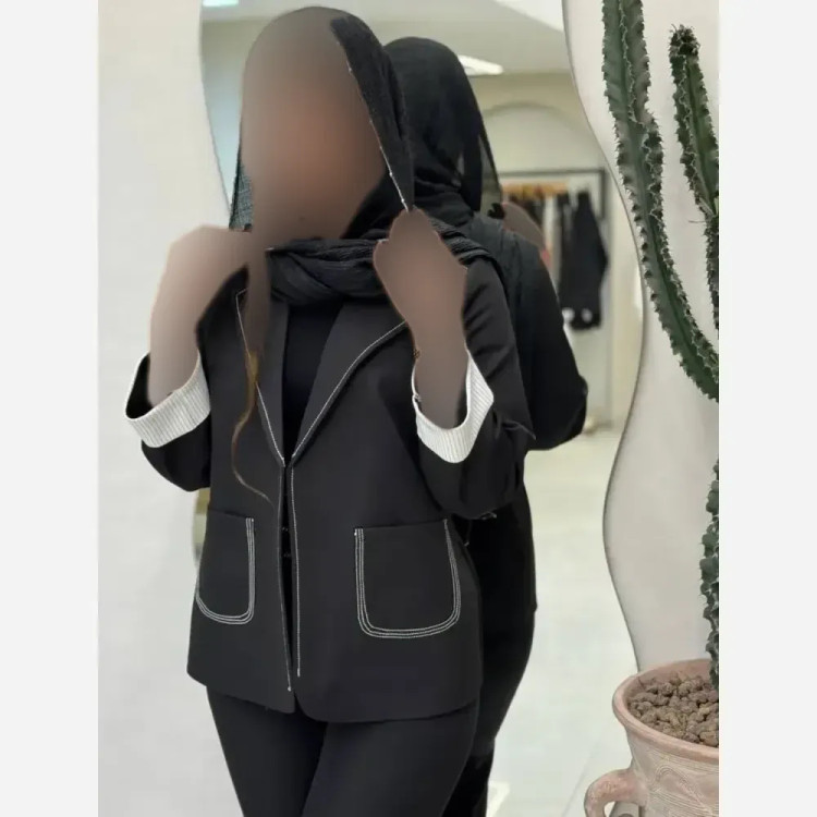 کت آستین دیپلمات مازراتی درجه یک رنگ مشکی