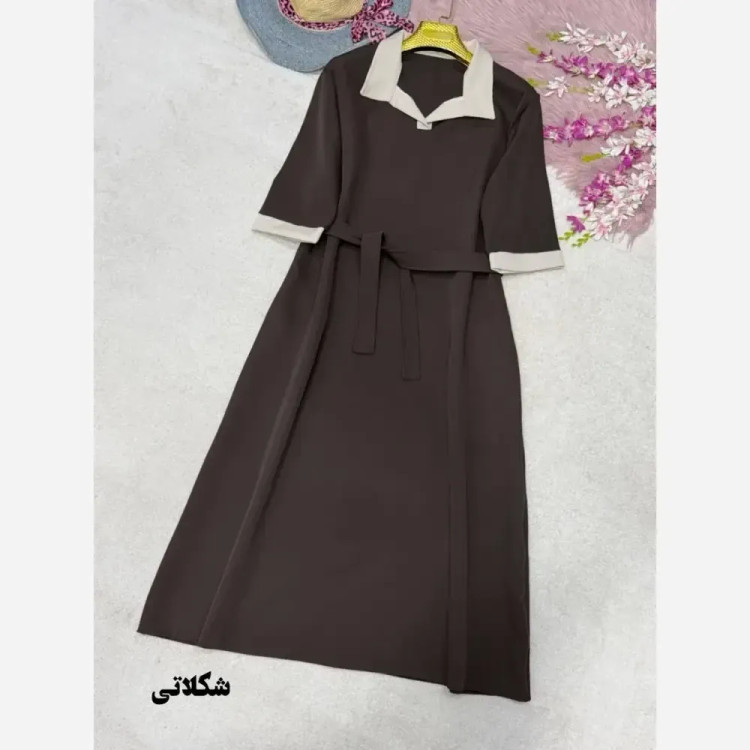 پیراهن مازراتی شایلی جیب دار فری سایز 38 تا 46