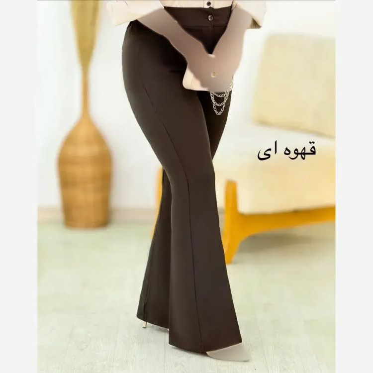 شلوار زنانه مازراتی قد 100 زیپ و دکمه دار رنگ بندی متنوع