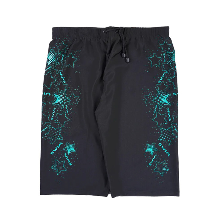مایو مردانه پادار طرح ستاره و swim جنس استرج فری سایز