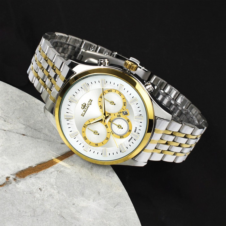 ساعت مچی عقربه ای کوارتز مردانه الگانس مدل EM710