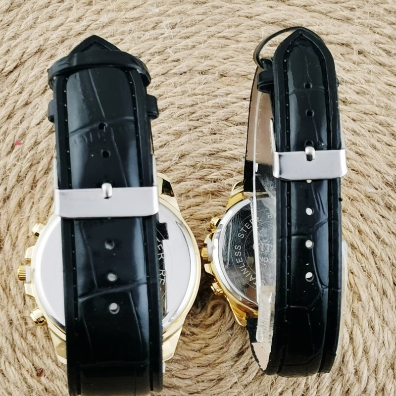 ست ساعت مچی عقربه ای زنانه و مردانه مدل 3موتوره