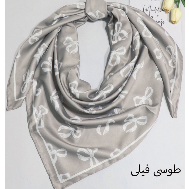 روسری زنانه مدل ابریشم توییل مجلسی محبوب کد ab458