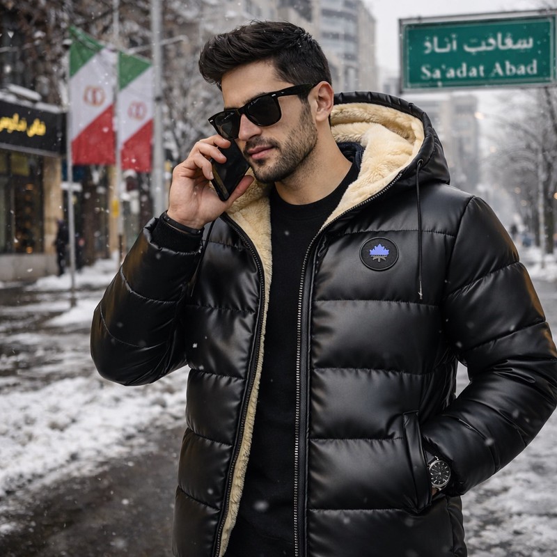کاپشن مردانه سارزی مدل pof charm sade
