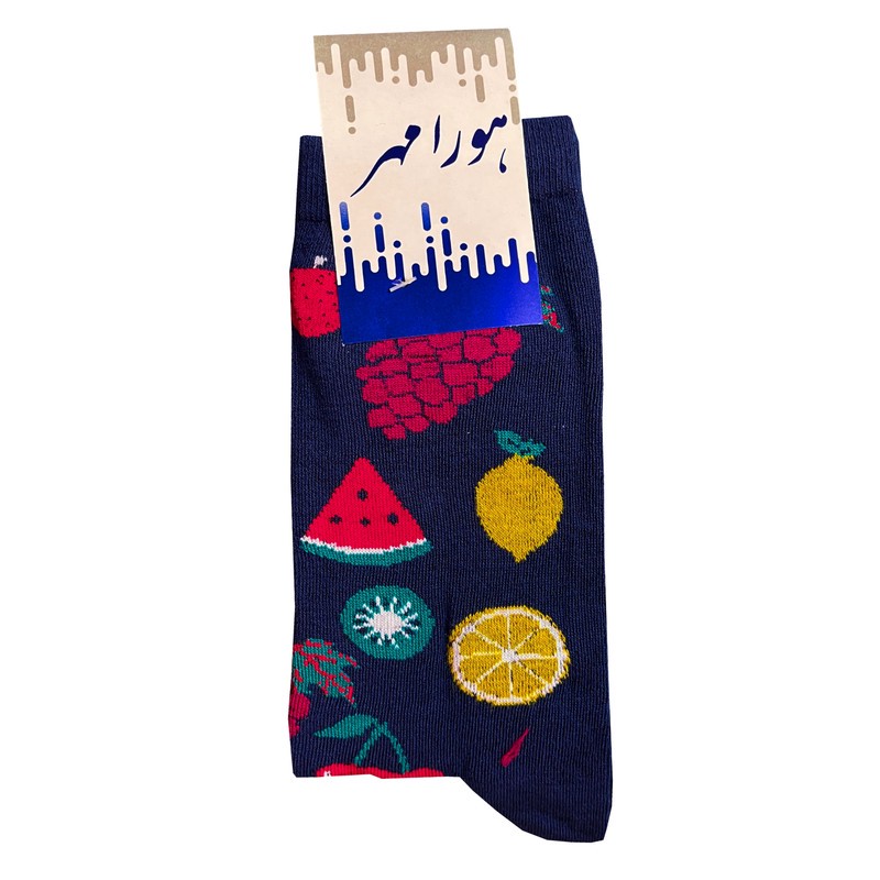 جوراب مردانه هورا مهر مدل HS-SFUN01 مجموعه 3 عددی