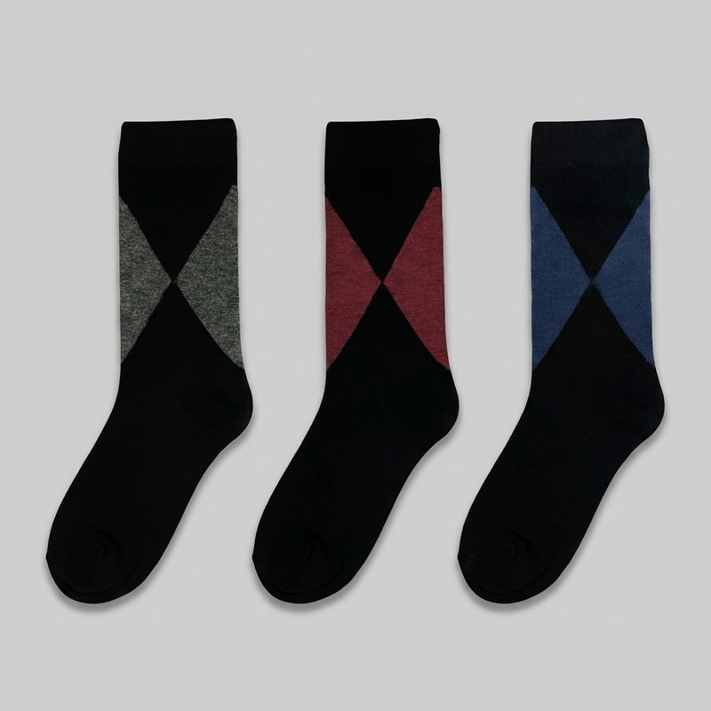 جوراب مردانه پالوته مدل PLT-P9 مجموعه 3 عددی