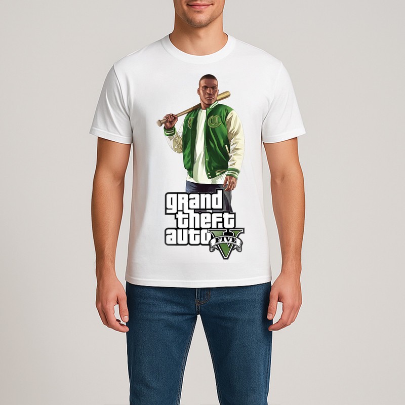 تی شرت آستین کوتاه مردانه مدل gta 15589