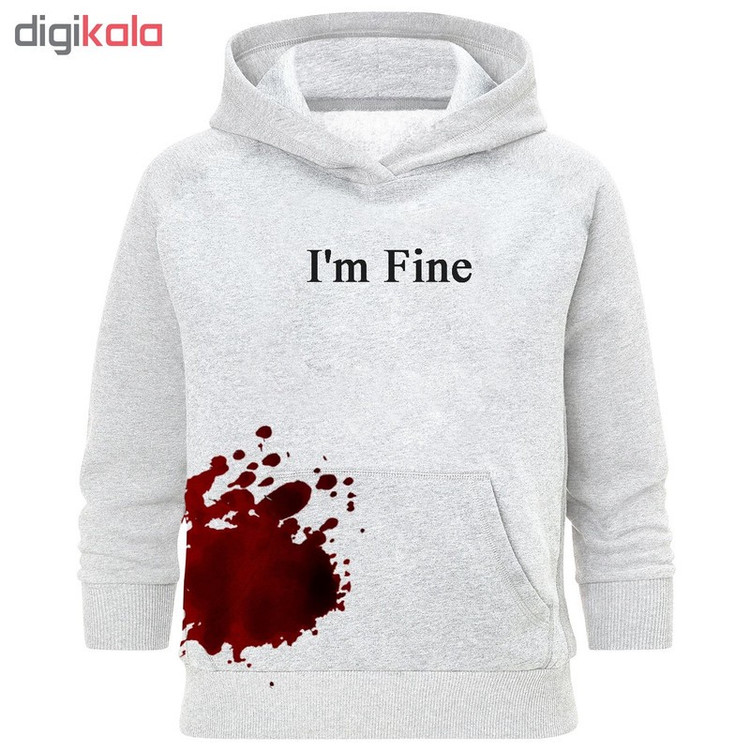 هودی مردانه طرح I m fine کد A112