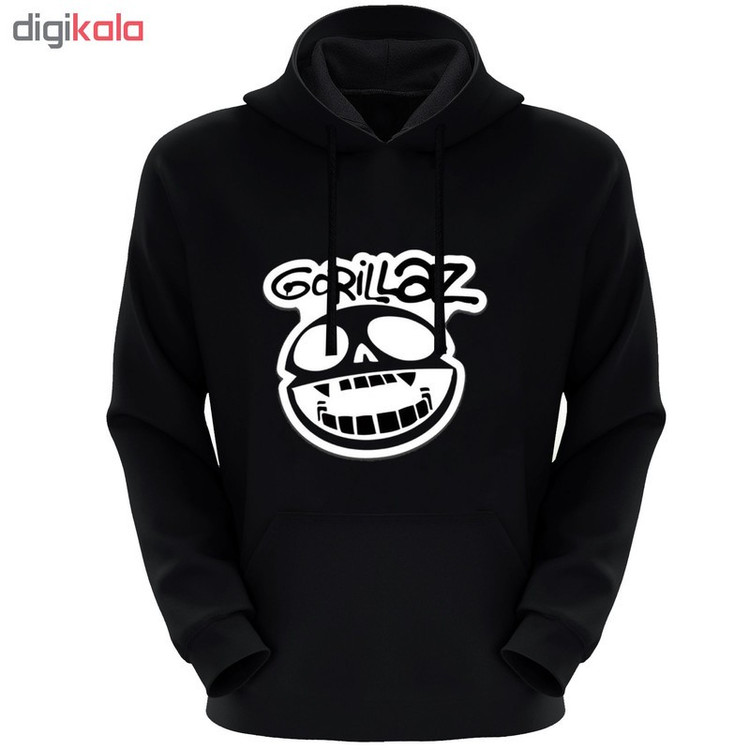 هودی مردانه طرح gorilaz کد F171