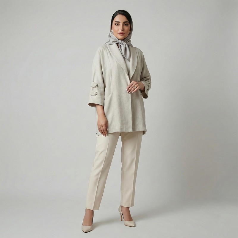 مانتو زیر باسن زنانه السانا مدل اسماء کد 222079