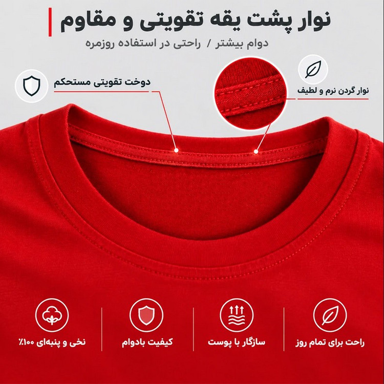 تیشرت مردانه آستین کوتاه یقه گرد ساده دیلمانا مدل 01