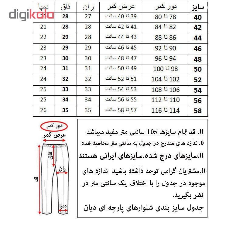 شلوار مردانه دیان کد 313