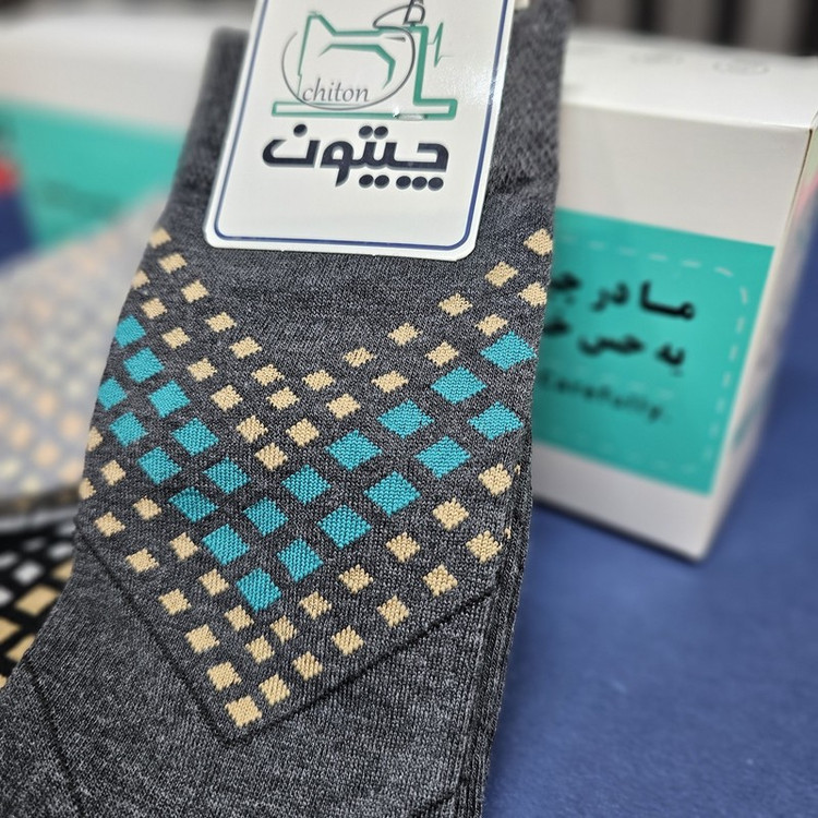 جوراب ساق بلند مردانه چیتون مدل CHT-03 بسته 3 عددی