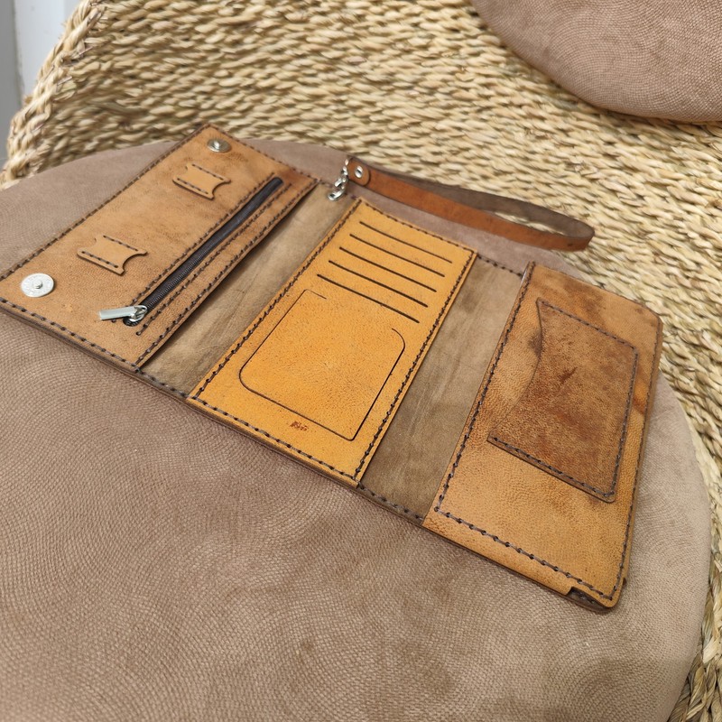 کیف پول مدل چرم طبیعی بزی MF-50
