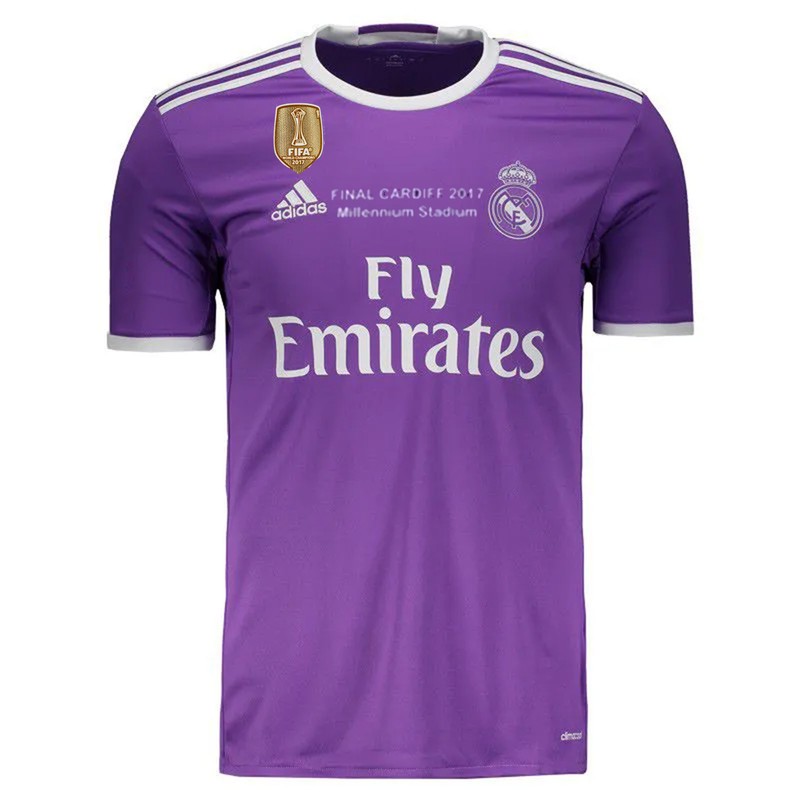 ست تی شرت و شلوارک ورزشی پسرانه مدل رئال مادرید طرح رونالدو کد Away 2017