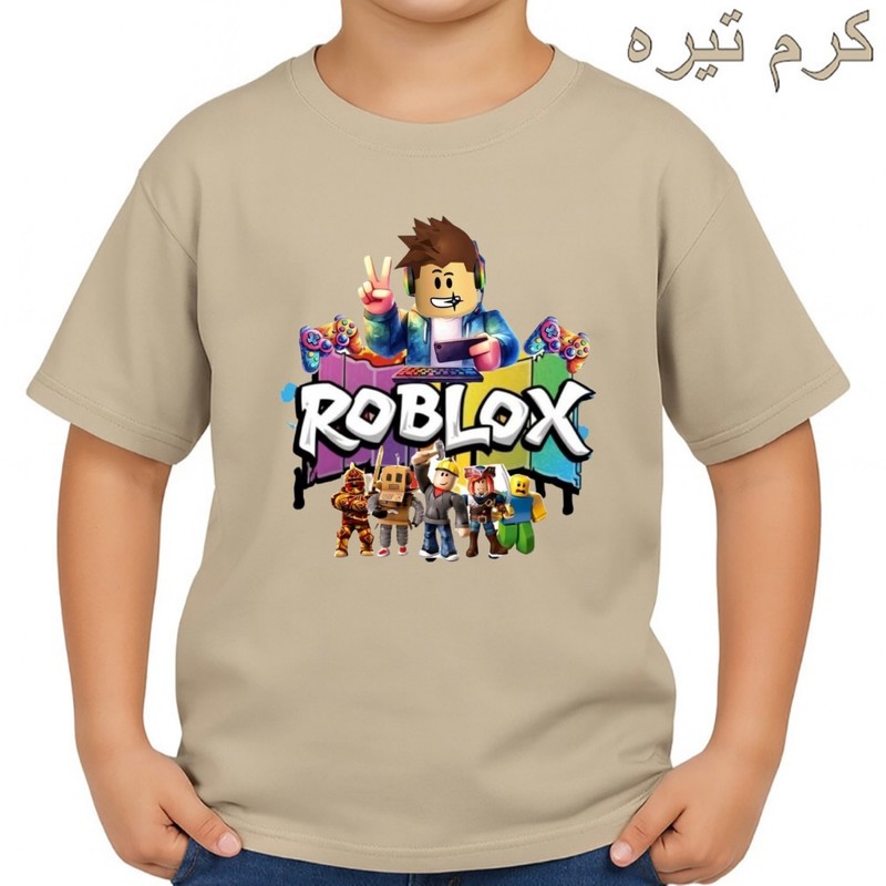 تی شرت آستین کوتاه بچگانه مدل روبلاکس کد p5