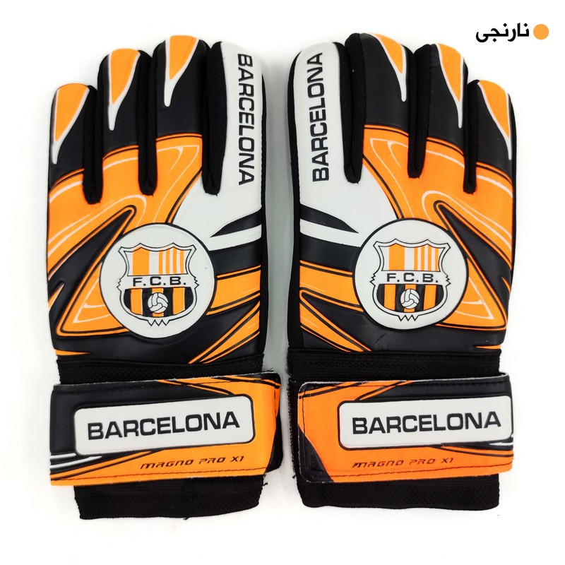 دستکش دروازه بانی پسرانه مدل BARCA-MAGNO PRO X1 مناسب برای 11-13 سال