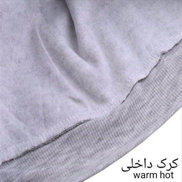 سویشرت مردانه آریا پارس مدل یقه گرد داخل کرکی کد 1-3
