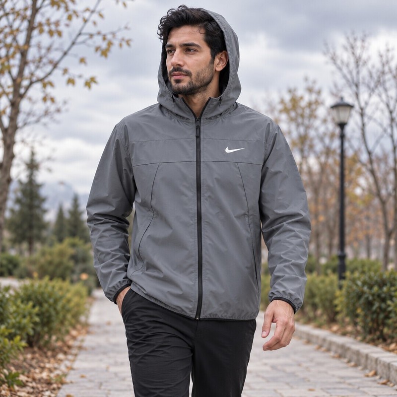 بادگیر ورزشی مردانه مدل کلاهدار ضدآب