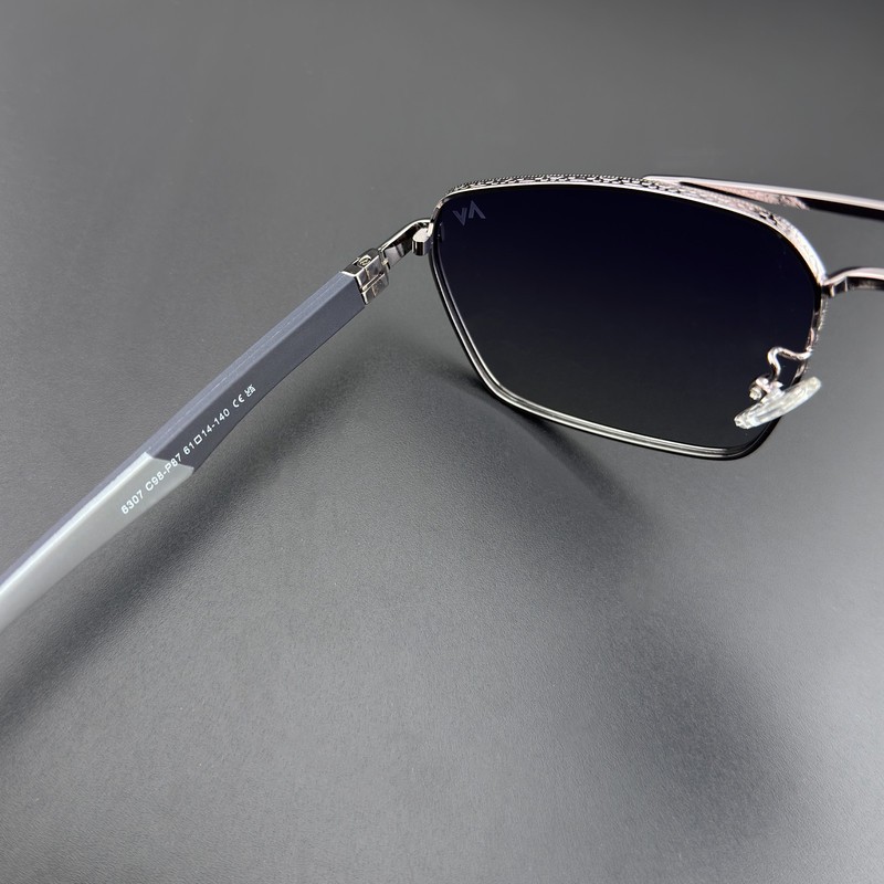 عینک آفتابی خلبانی مردانه آلبرت وگ مدل 6307C98P87 Polarized Albert Vogue