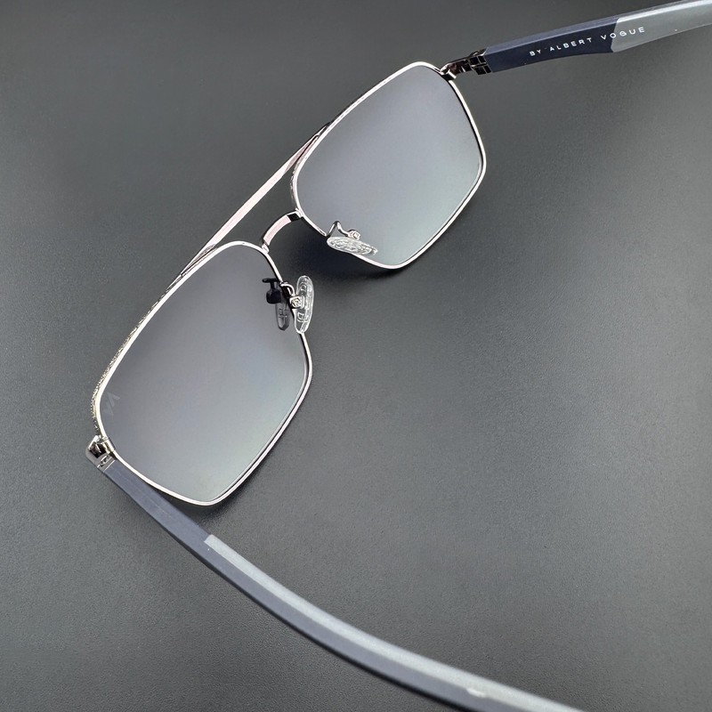 عینک آفتابی خلبانی مردانه آلبرت وگ مدل 6307C98P87 Polarized Albert Vogue