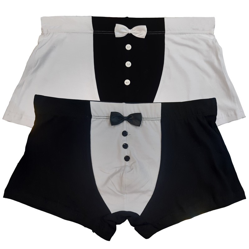 شورت مردانه مدل نیم پا پاپیونی کد 3105 مجموعه دو عددی