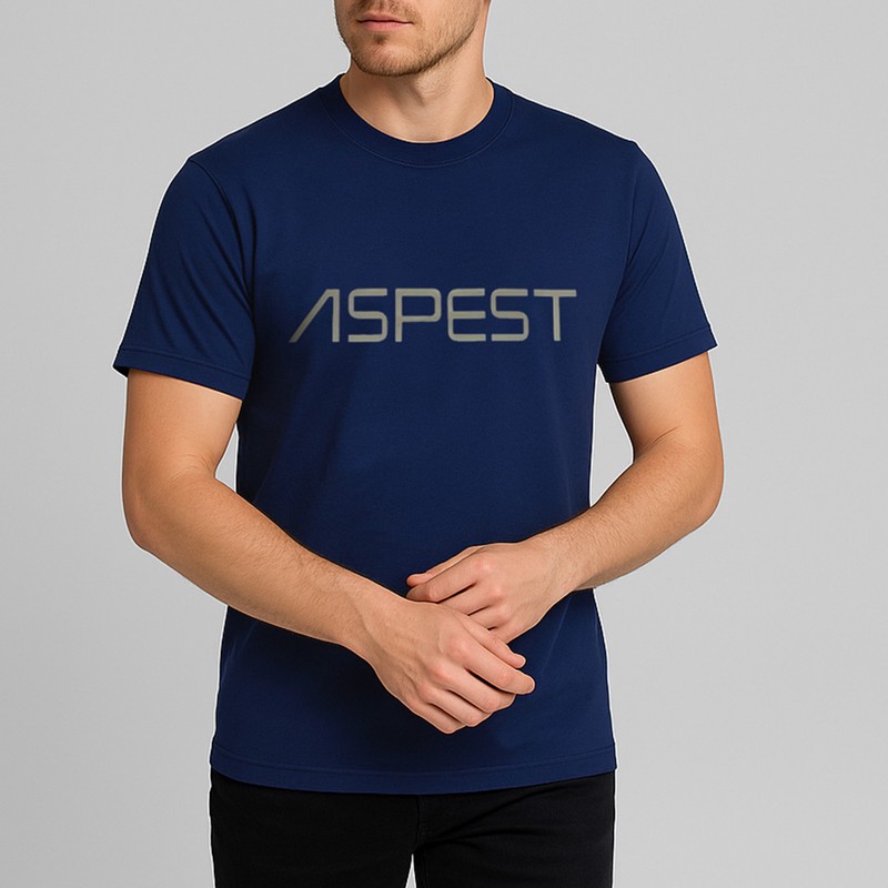 تیشرت آستین کوتاه مردانه اسپست مدل ASP-TBLK--D