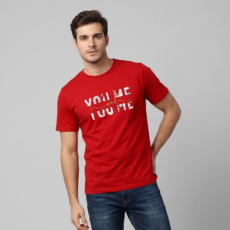 تی شرت مردانه آستین کوتاه دیلمانا مدل You And Me