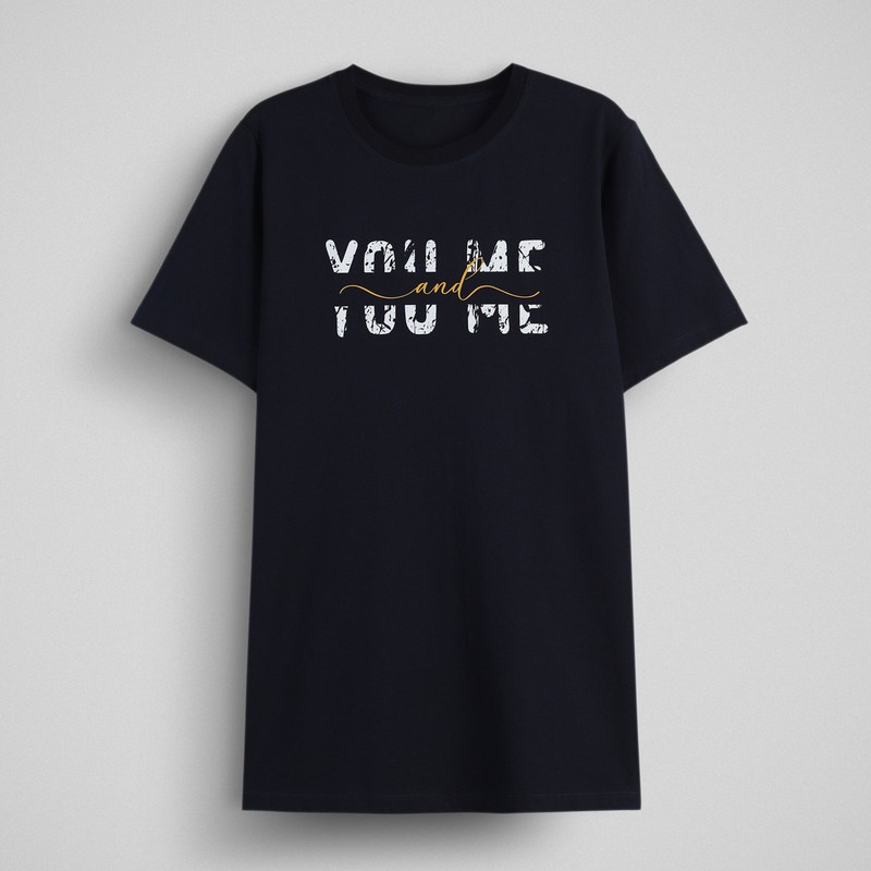 تی شرت مردانه آستین کوتاه دیلمانا مدل You And Me