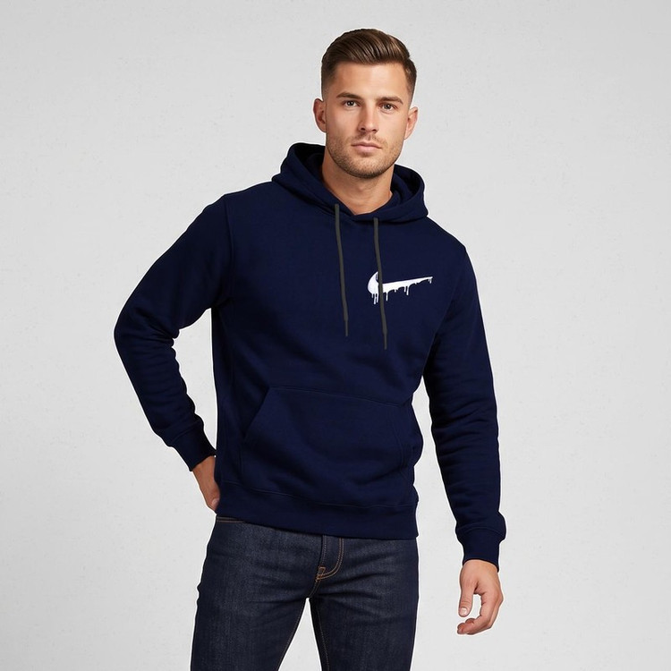 هودی مردانه مدل S06 رنگ سرمه ای