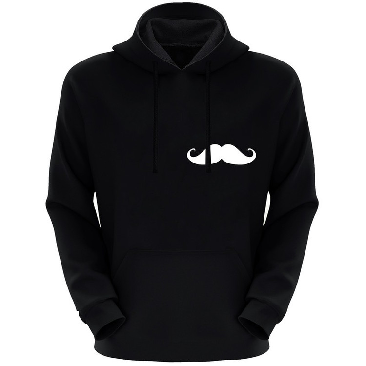 هودی مردانه طرح سبیل کد F54