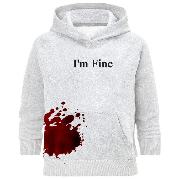 هودی مردانه طرح Im fine کد A112
