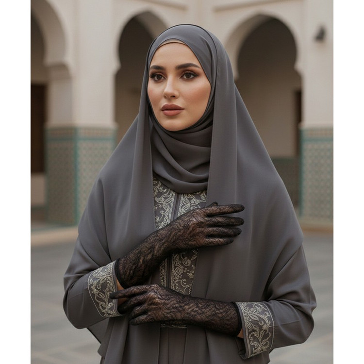 دستکش زنانه مدل توری ساق بلند