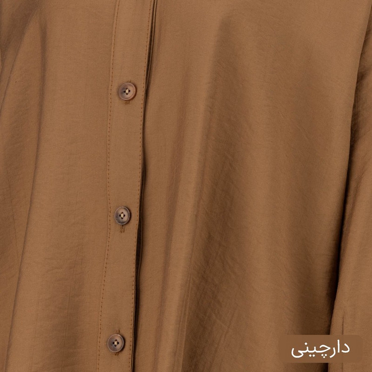 شومیز آستین بلند یقه هفت زنانه السانا مدل نوشان کد 2551