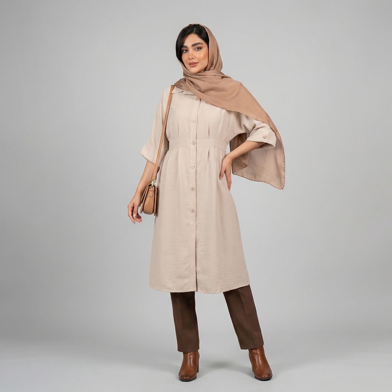 مانتو زنانه السانا مدل باتیس کد 229051