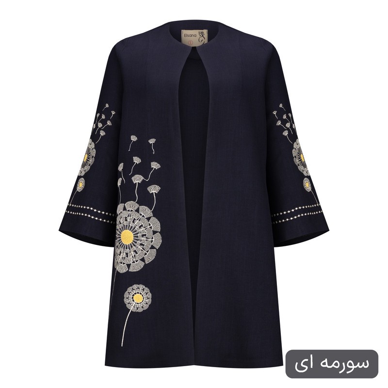 مانتو زیر زانو زنانه السانا مدل پریسان کد 2503