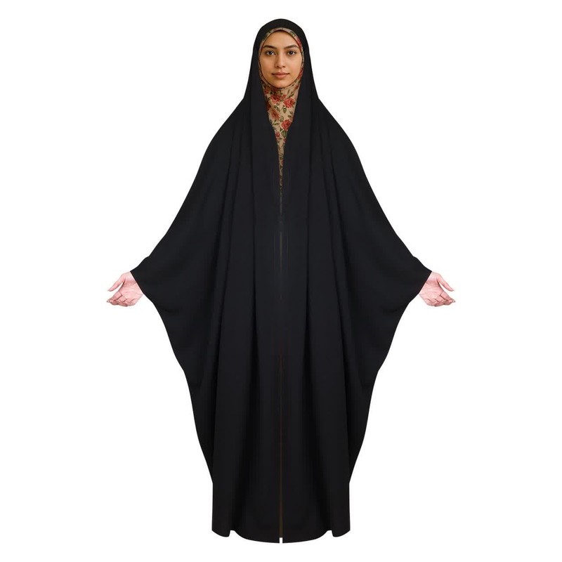 چادر دانشجویی مدل زینا جلوباز