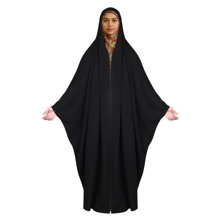 چادر دانشجویی مدل زینا جلوباز