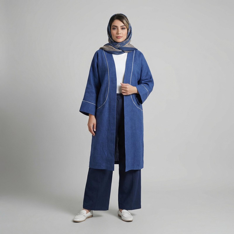 مانتو زنانه السانا مدل بردین کد 208905